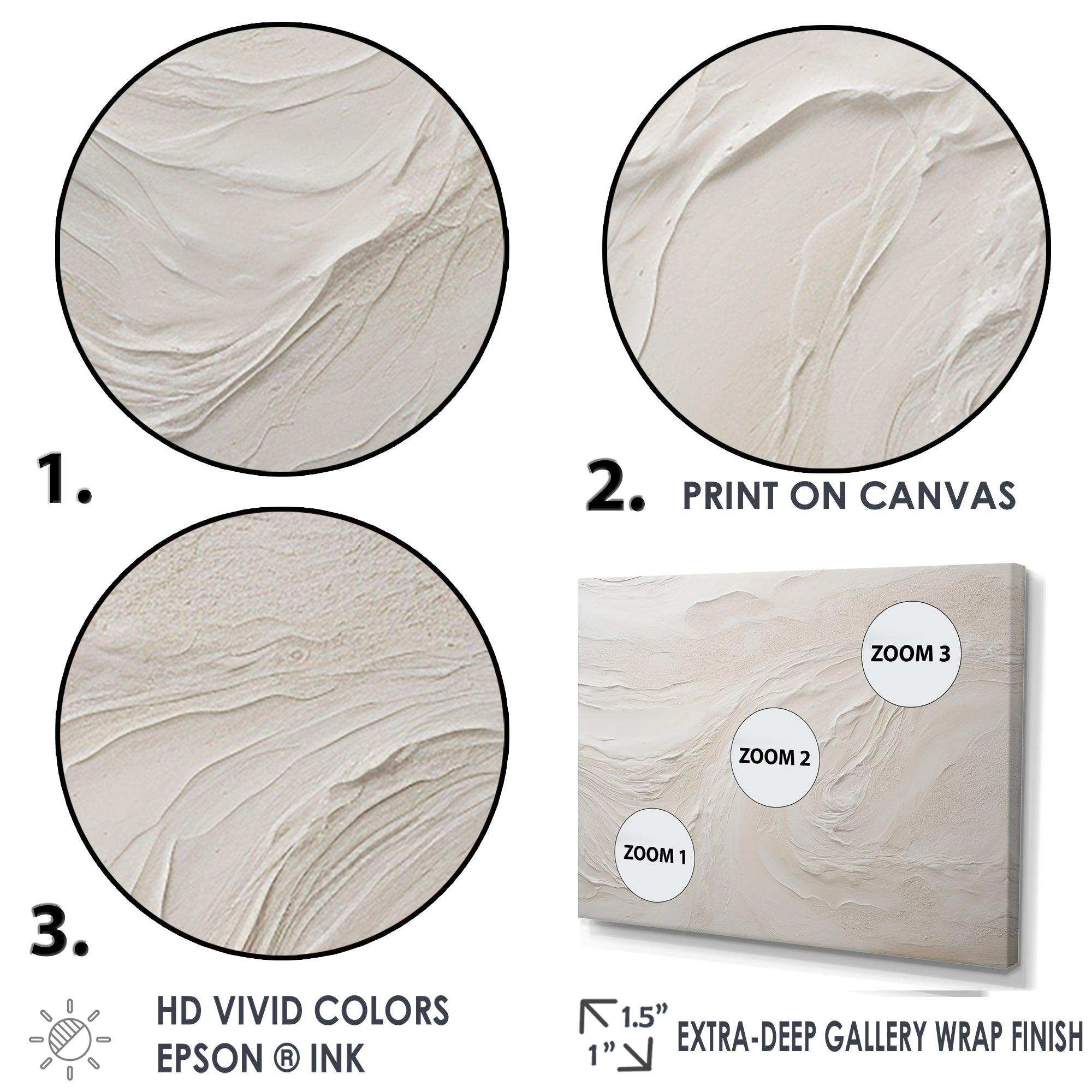 Modern Beach Beige Sand Charm I - Beach Canvas Wall Art