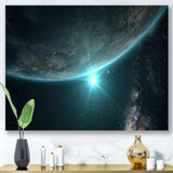 Sunrise in Earth from Space