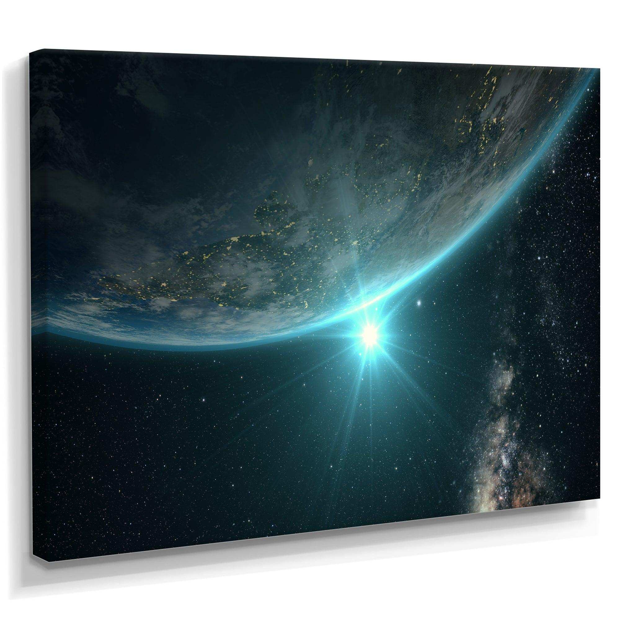 Sunrise in Earth from Space