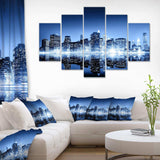 Night New York City Mirrored Multi-Panels