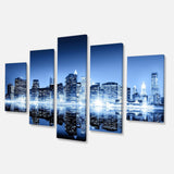 Night New York City Mirrored Multi-Panels