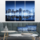 Night New York City Mirrored Multi-Panels