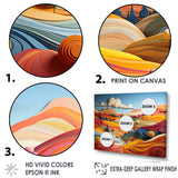 Whimsical Fields Of Color Landscape - Landscapes Canvas Wall Art