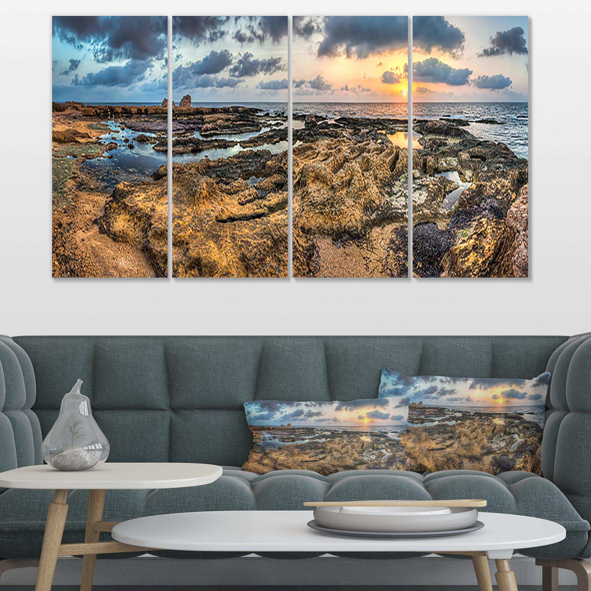 Rocky African Seashore Panorama Multi-Panels