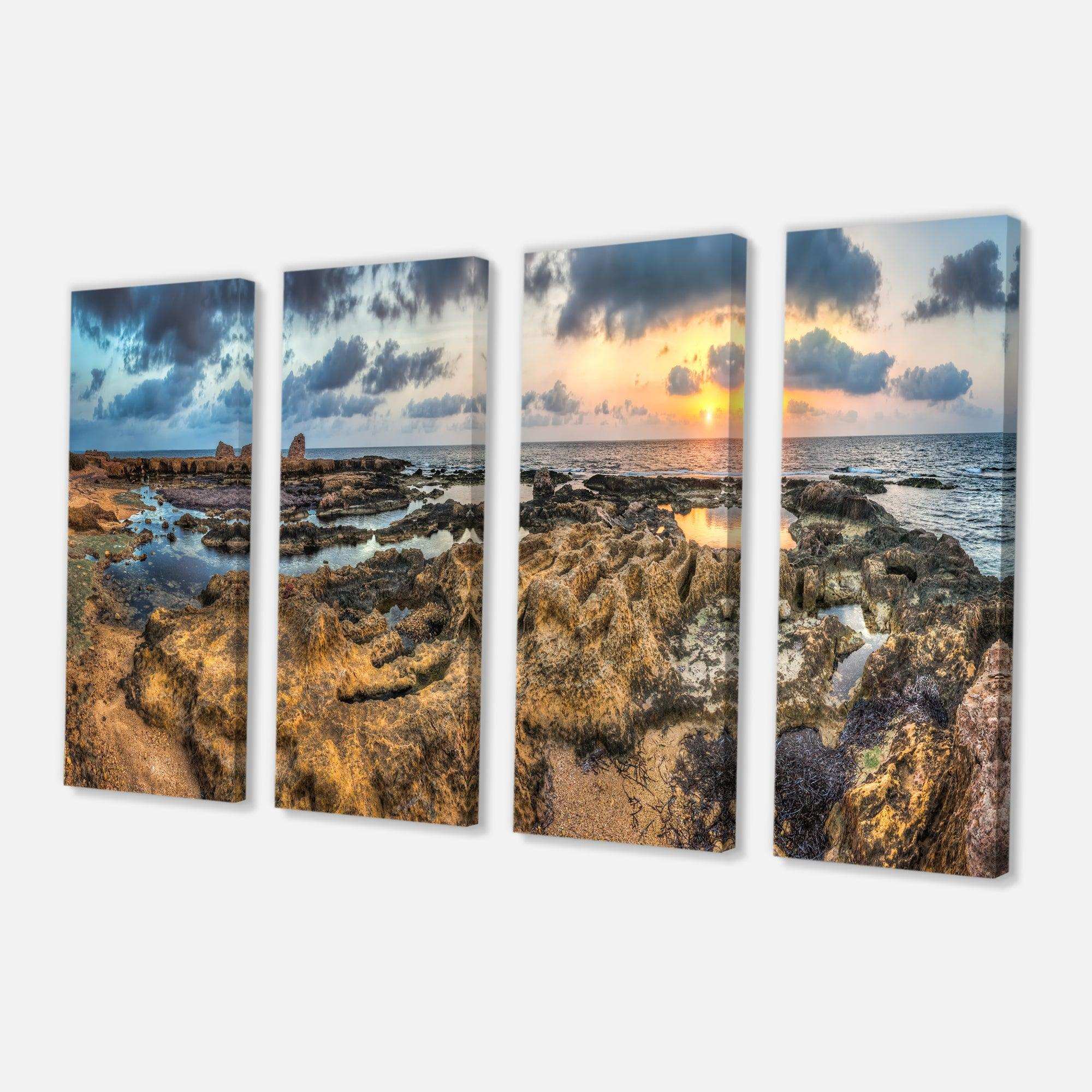 Rocky African Seashore Panorama Multi-Panels
