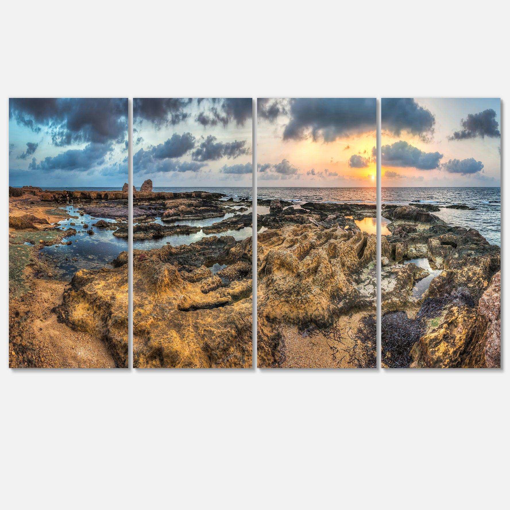 Rocky African Seashore Panorama Multi-Panels