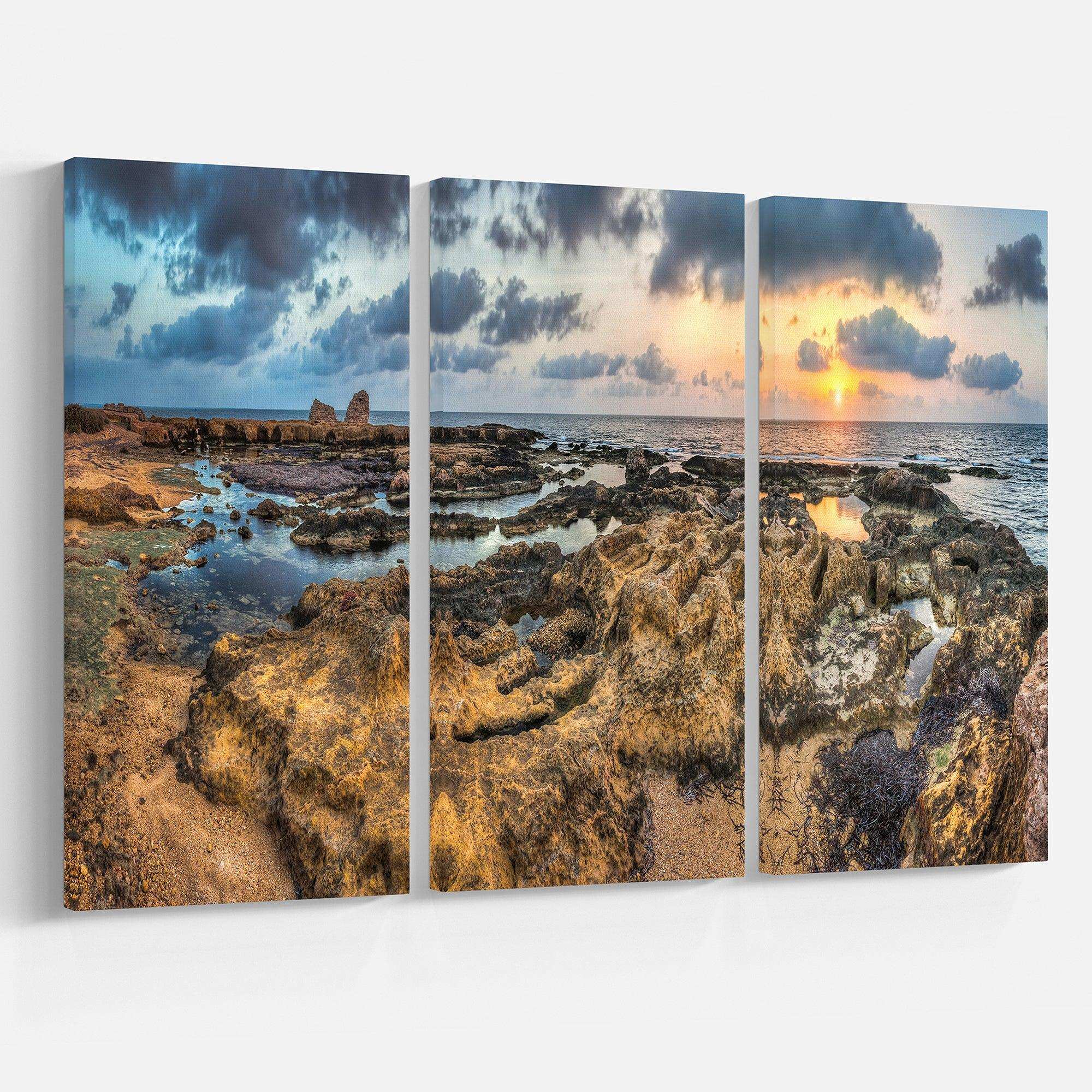 Rocky African Seashore Panorama Multi-Panels