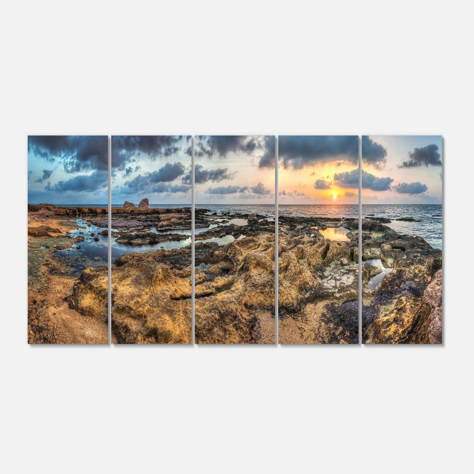 Rocky African Seashore Panorama Multi-Panels