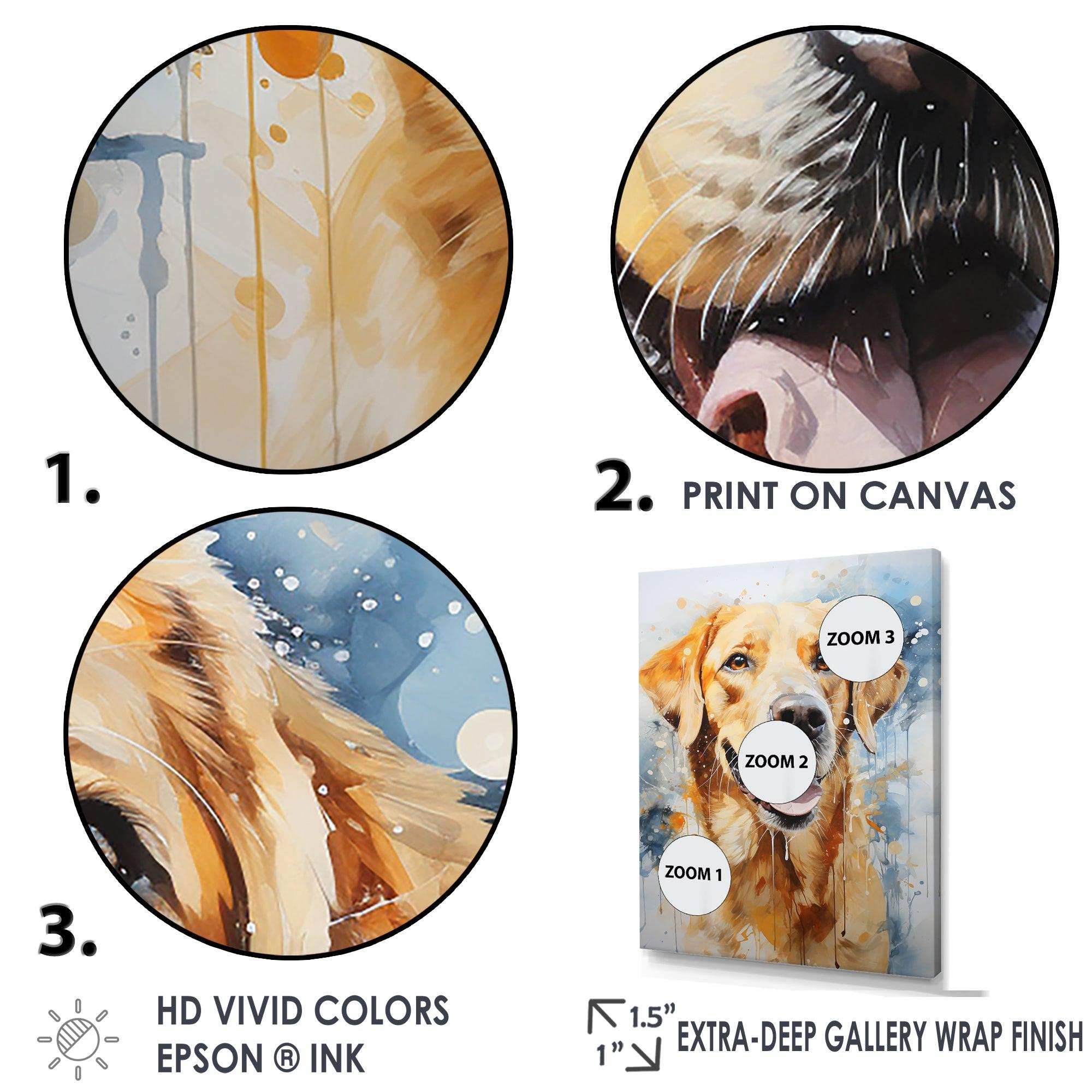 Dog Labrador Dreams - Animals Canvas Wall Art