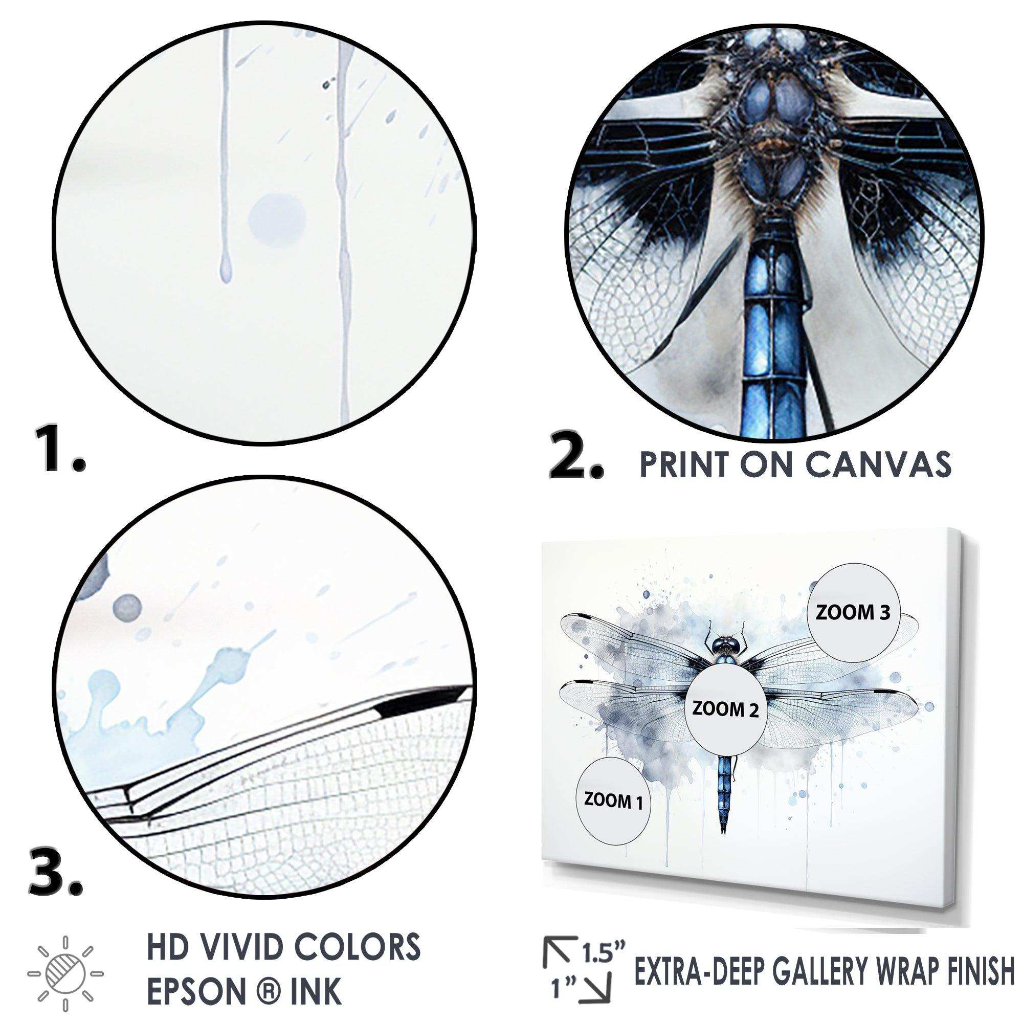 Dragonfly Elegance I - Animals Canvas Wall Art