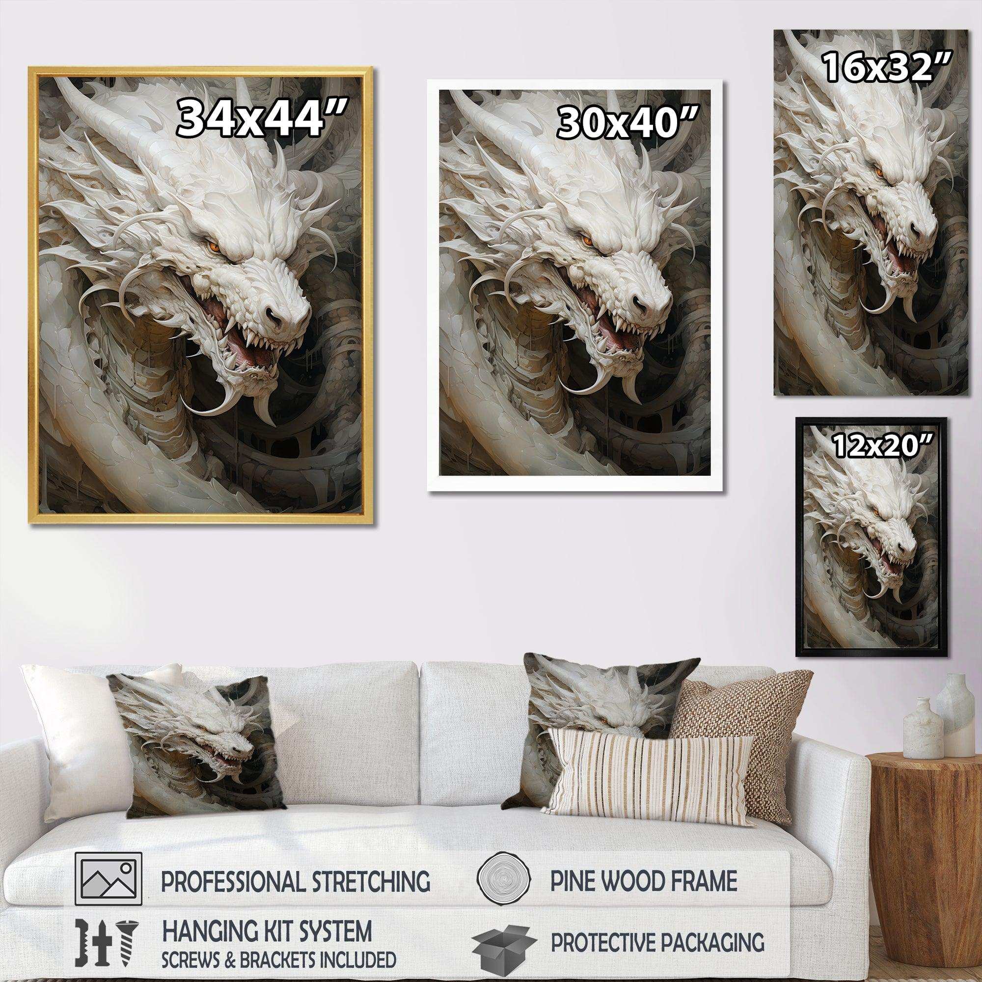 Dragon S Enchanted Realm I - Abstract Canvas Wall Art