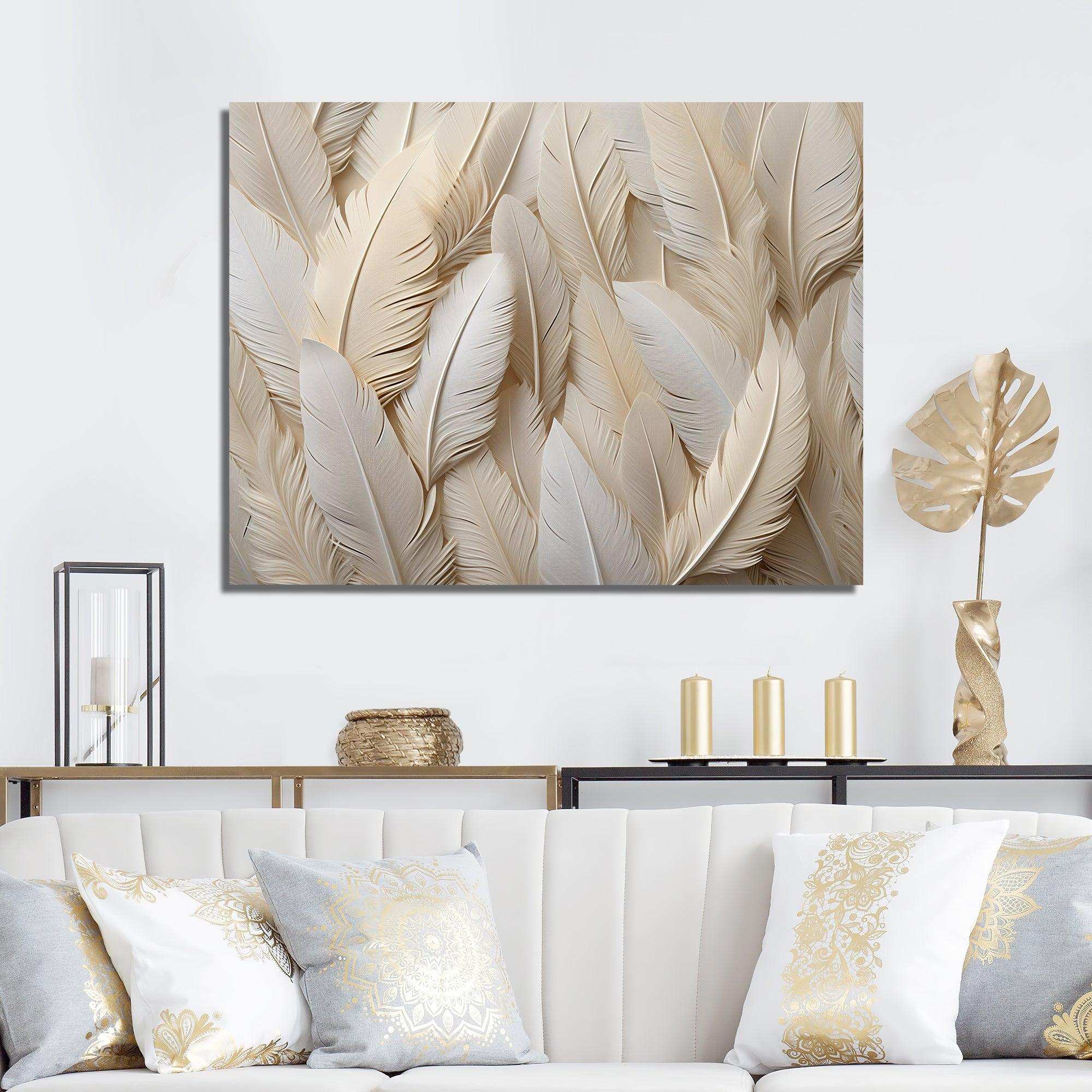 Feathery Plumes - Animals Canvas Wall Art