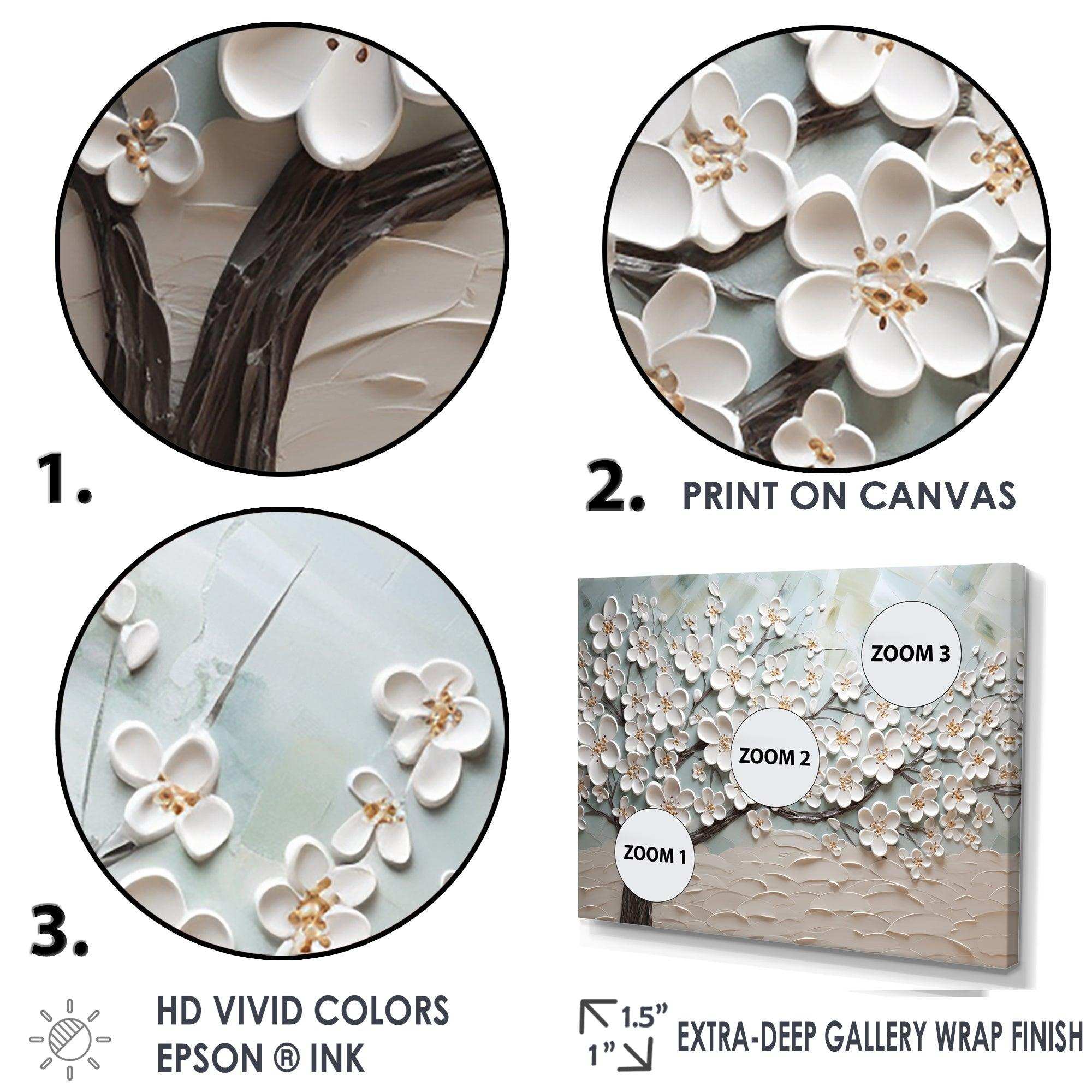 Dogwood Serenity Magical Tree IV - Floral Canvas Wall Art