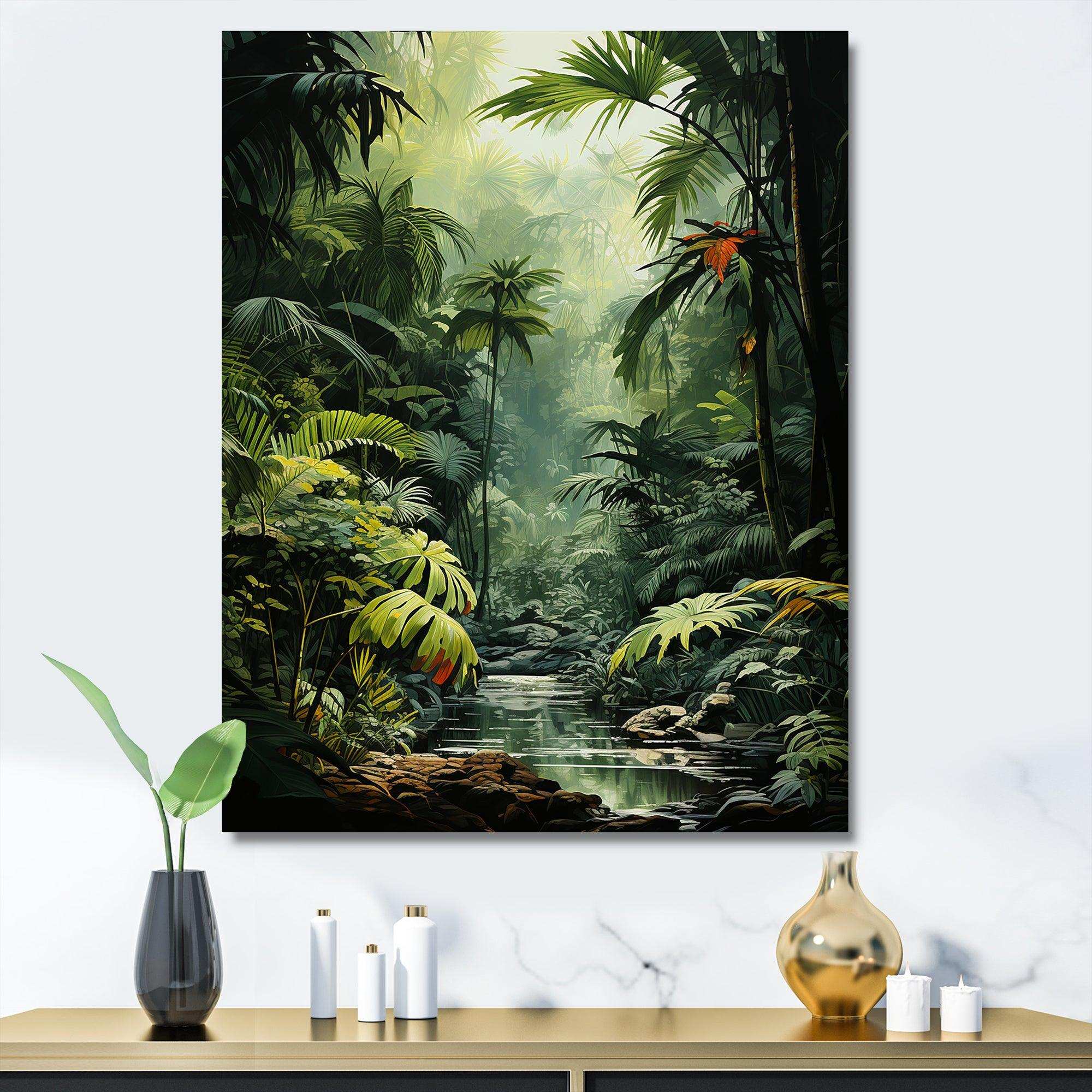Sounds Of The Jungle - Landscapes Canvas Wall Art