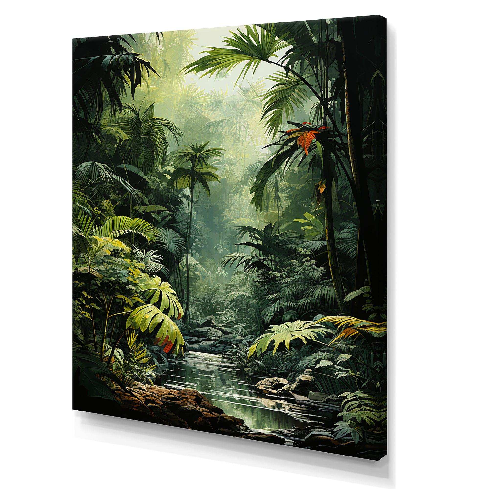 Sounds Of The Jungle - Landscapes Canvas Wall Art