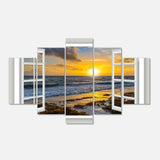 Open Window to Bright Yellow Sunset Multi-Panels