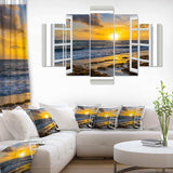 Open Window to Bright Yellow Sunset Multi-Panels