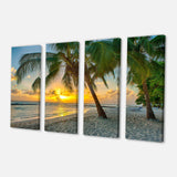 Beach in Caribbean Island of Barbados Multi-Panels