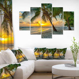 Beach in Caribbean Island of Barbados Multi-Panels