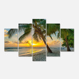 Beach in Caribbean Island of Barbados Multi-Panels
