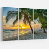 Beach in Caribbean Island of Barbados Multi-Panels