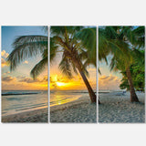 Beach in Caribbean Island of Barbados Multi-Panels