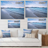 Waves Splashing the Calm Seashore