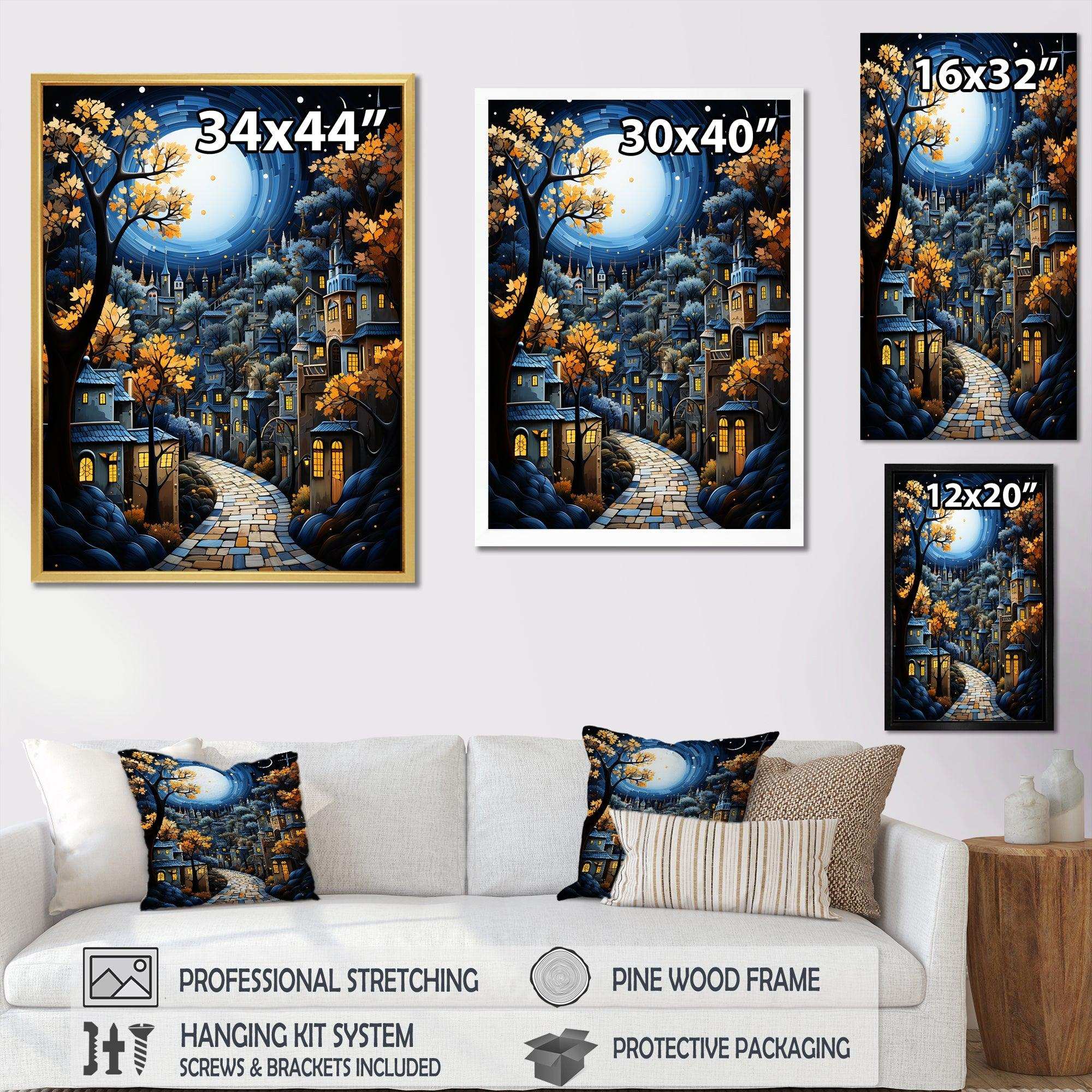 Mexican Art Landscape Oaxacan Odyssey - People Canvas Wall Art