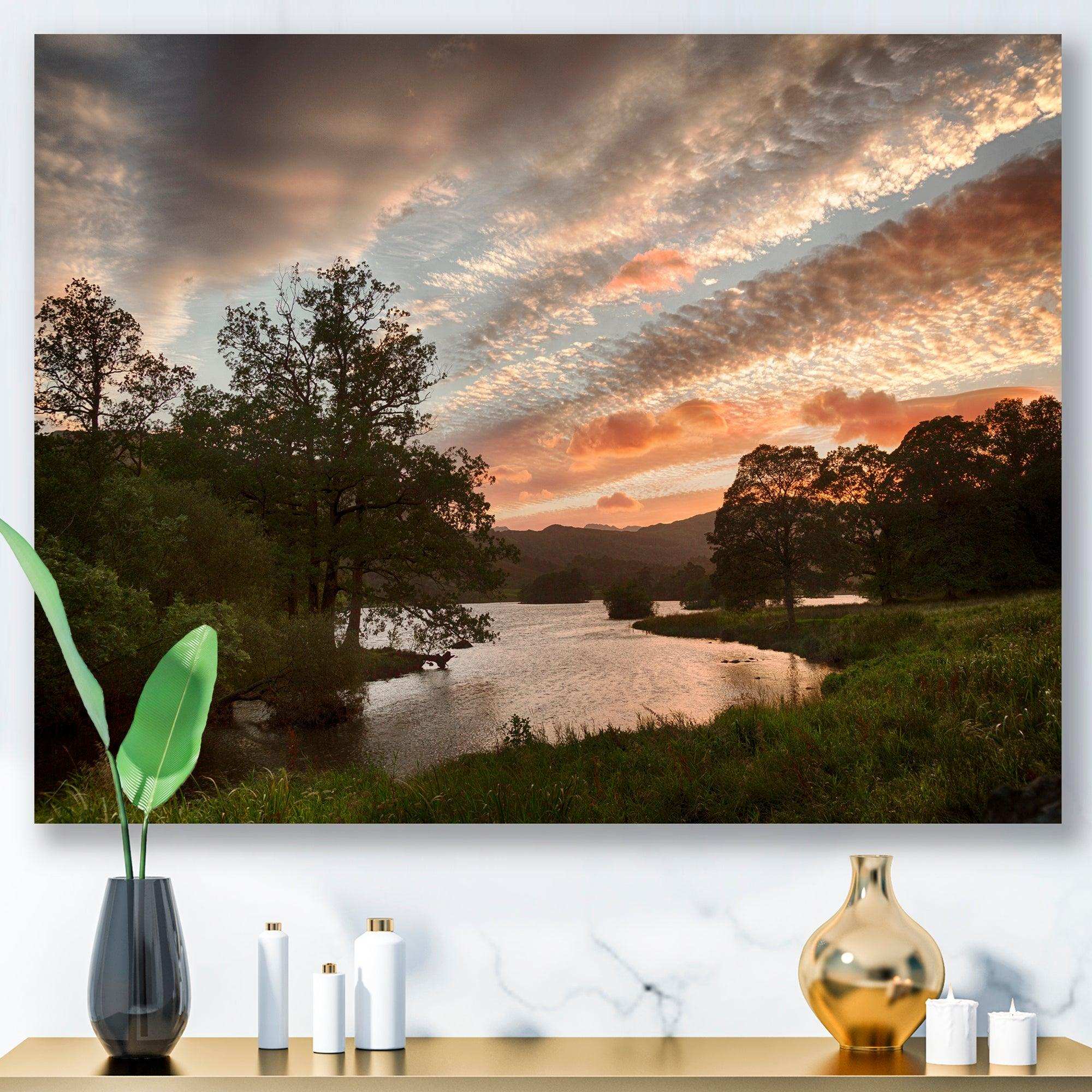 Sunset over Rydal Waters