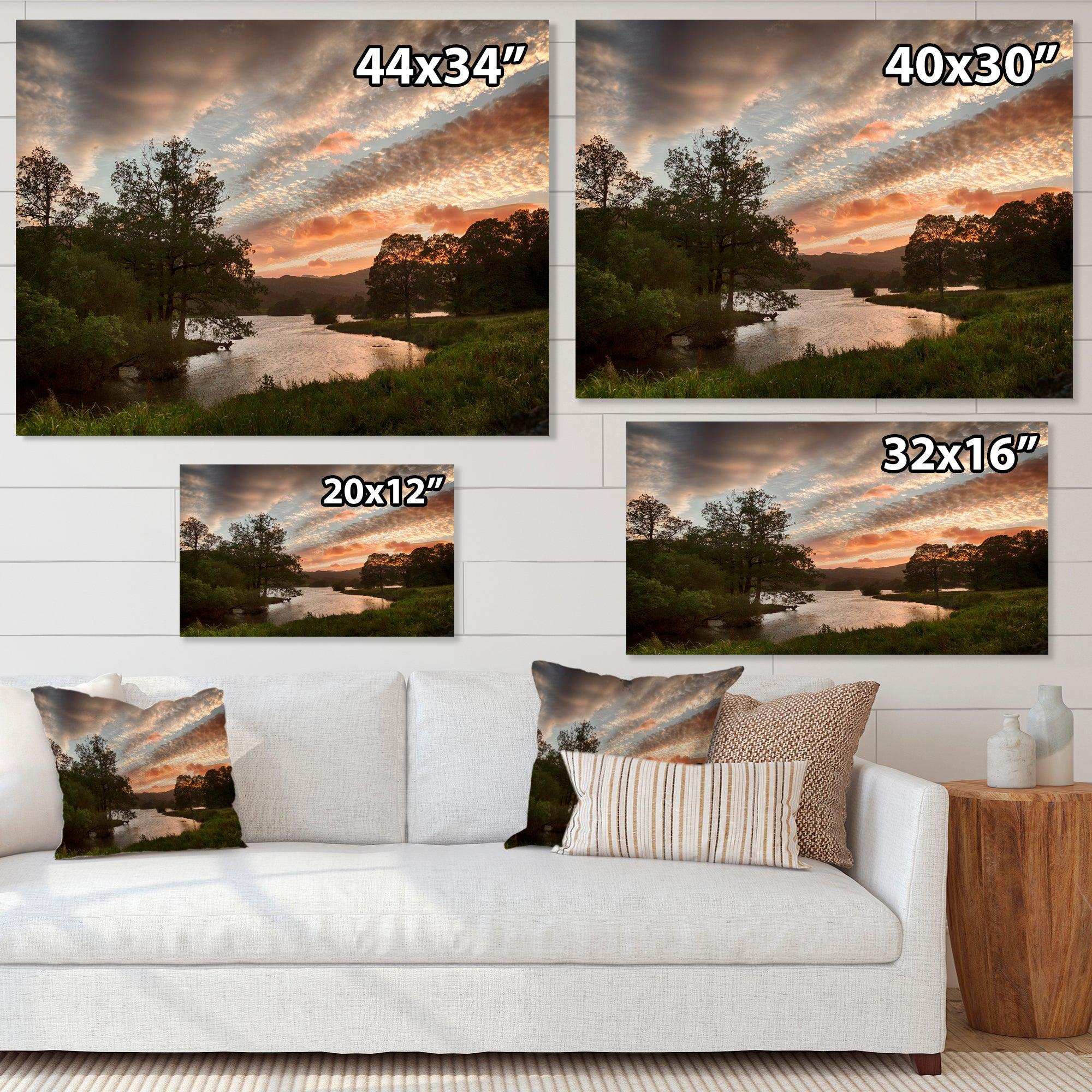 Sunset over Rydal Waters