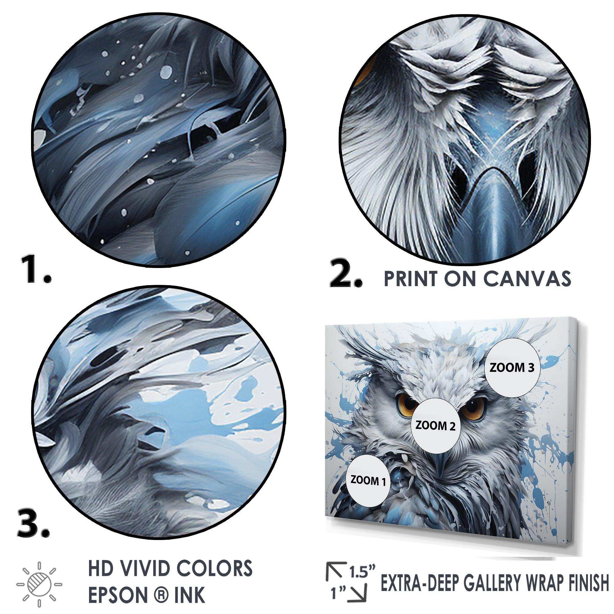 Owls Eyes Of Wisdom - Animals Canvas Wall Art