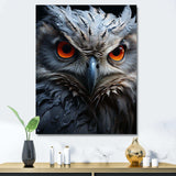 Owls Eyes Of Wisdom III - Animals Canvas Wall Art