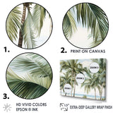Palms Palm Trees On The Beach I - Floral Canvas Wall Art