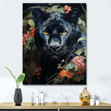 Enchanted Panther Jungle Realm - Animals Canvas Wall Art