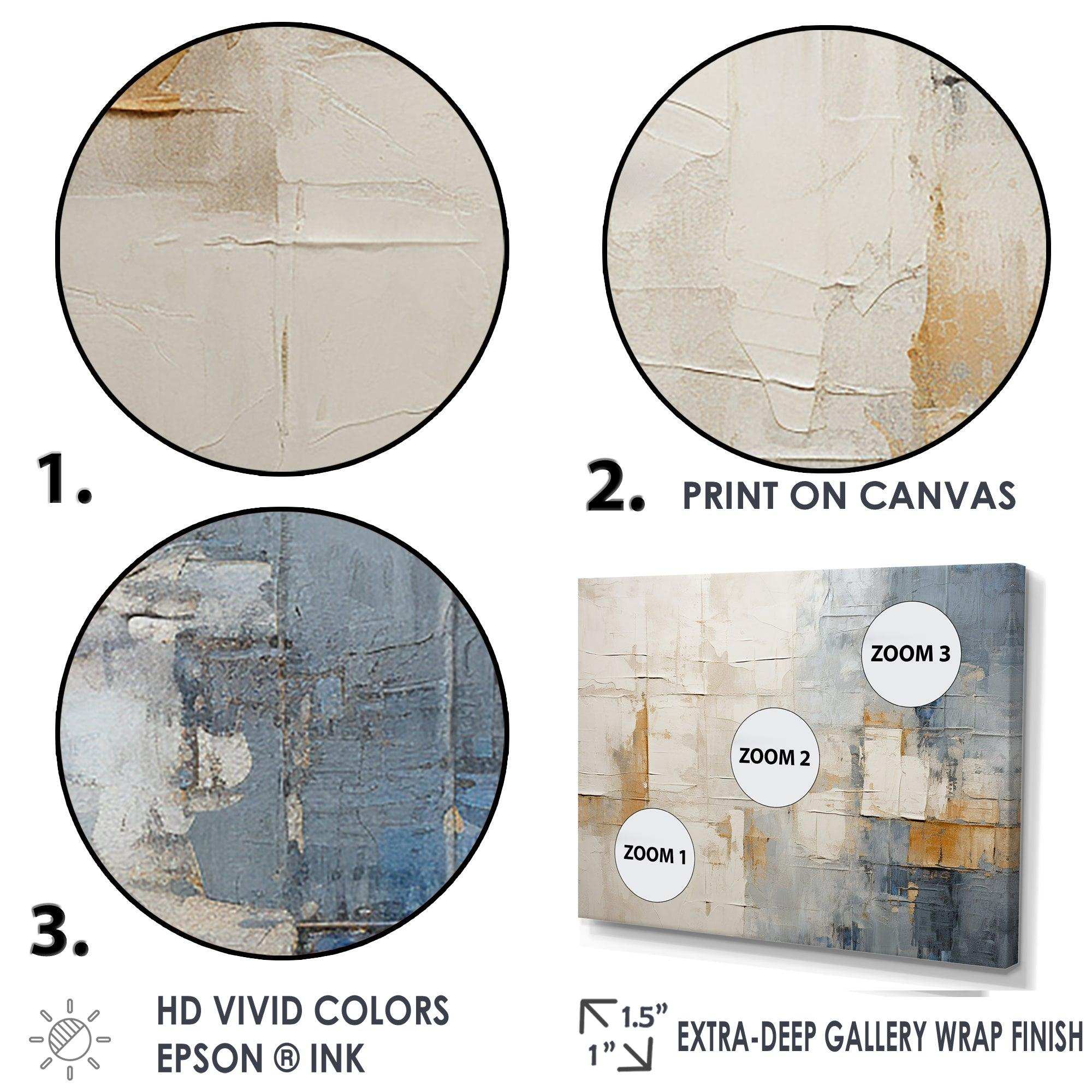 Beige And Gold Minimalism Scandinavian I - Landscapes Canvas Wall Art