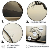 Japan Surreal Bonzai Serpentine Solitude - Landscapes Canvas Wall Art