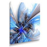 Symmetrical Large Blue Fractal Flower