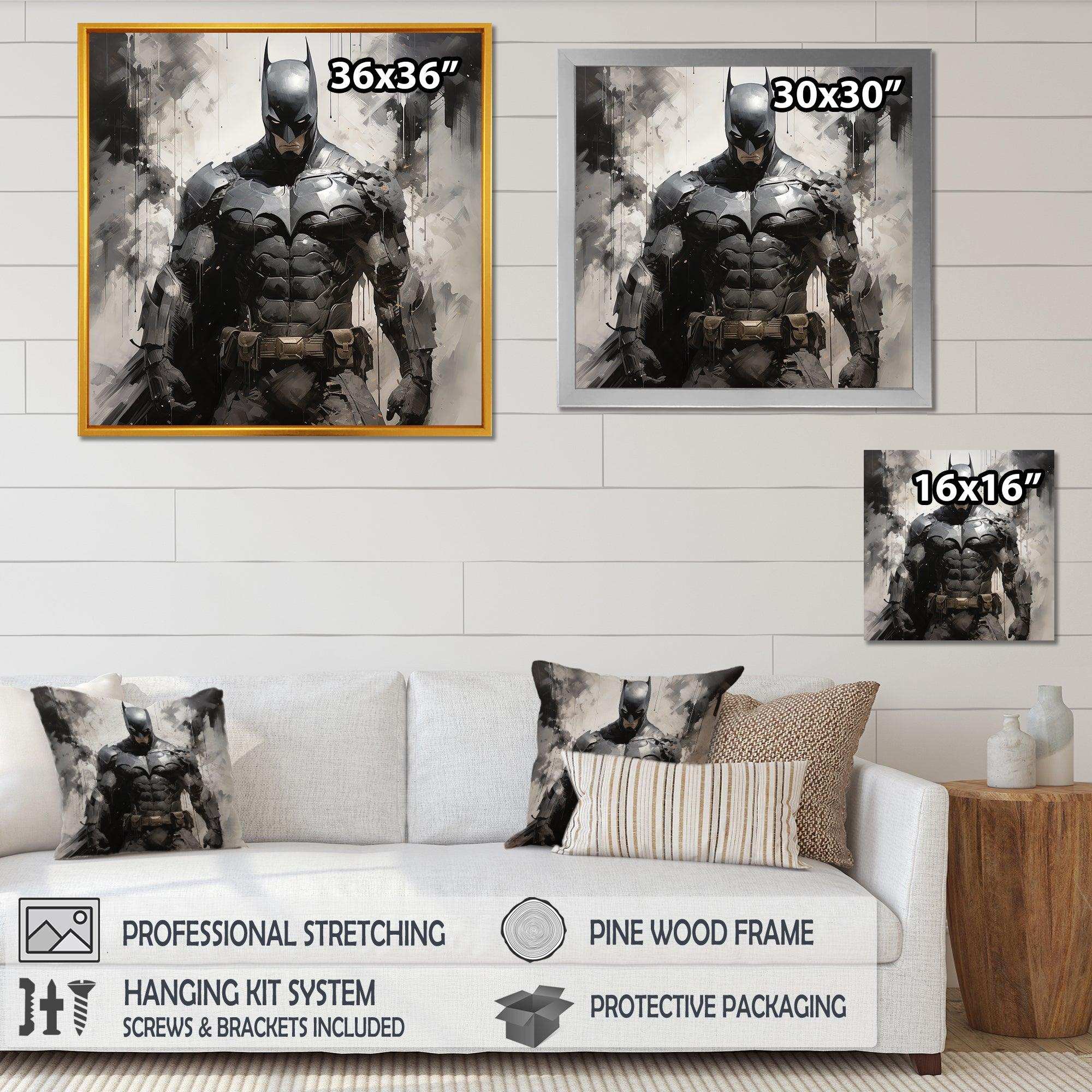 Minimalism Darkness Superheros I - Abstract Canvas Wall Art