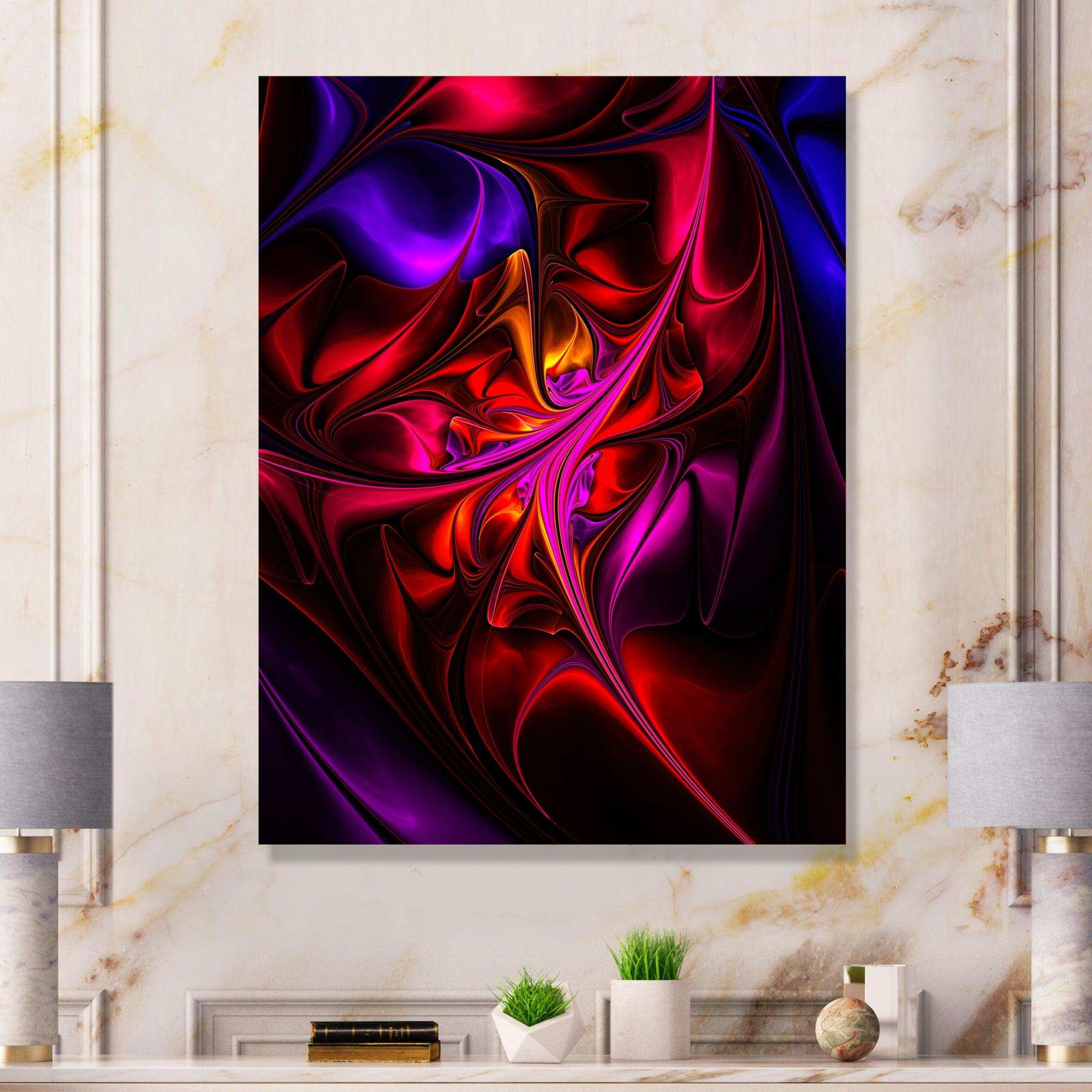 Multi Colored Magenta Stained Glass