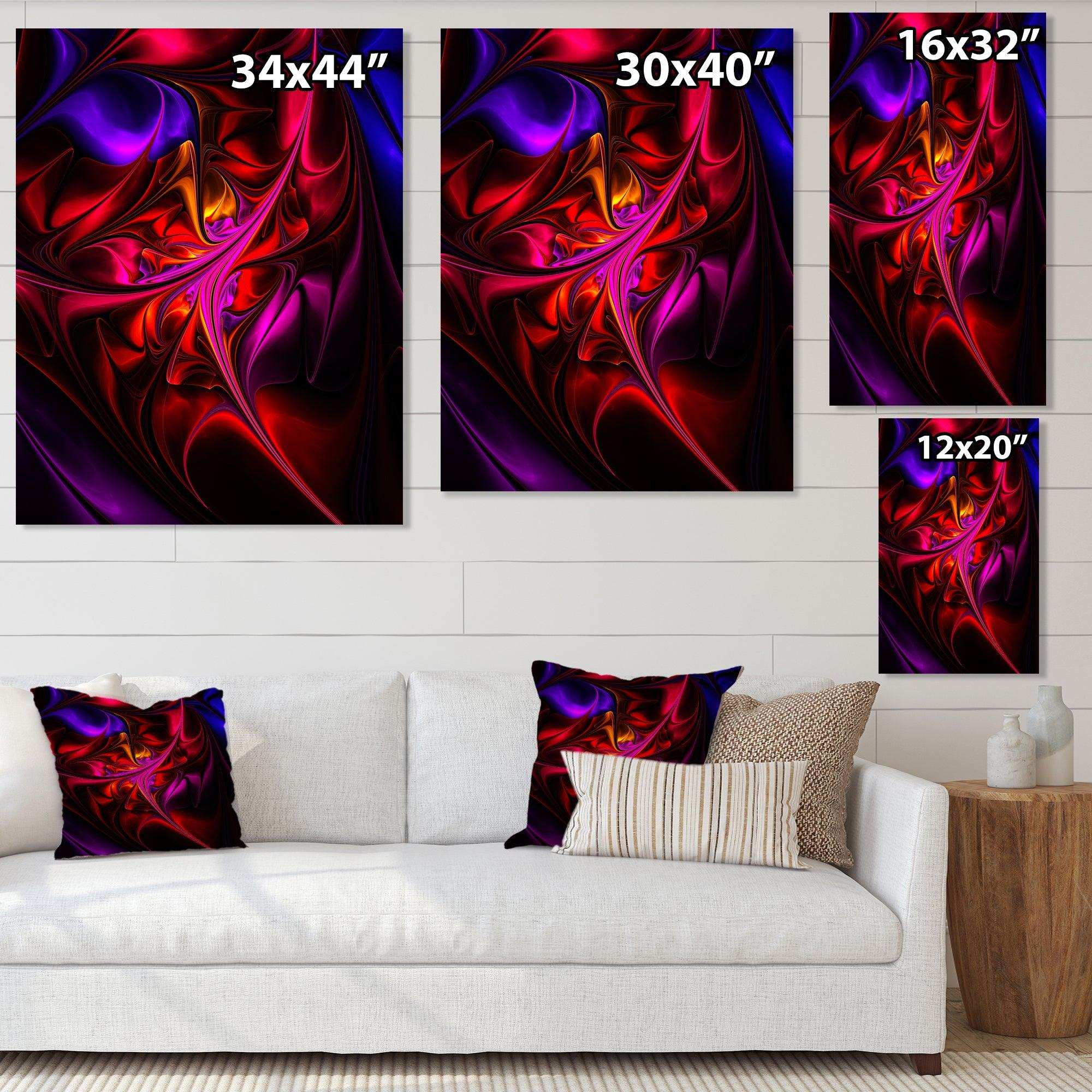 Multi Colored Magenta Stained Glass