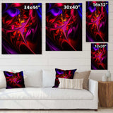 Multi Colored Magenta Stained Glass