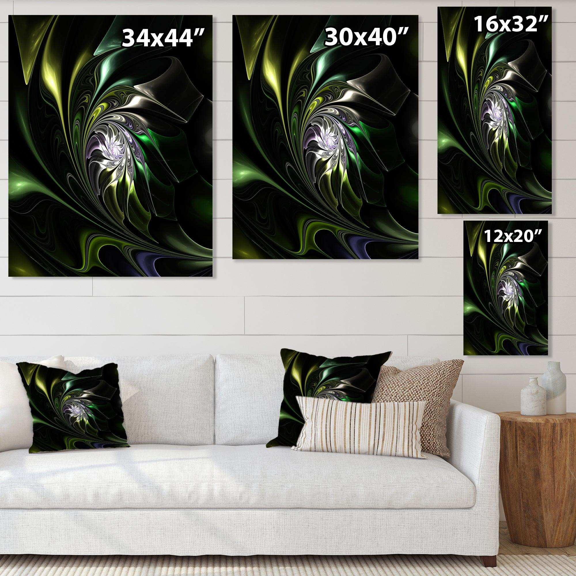 Multi Colored Green Stained Glass