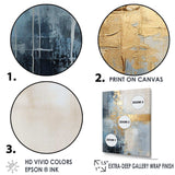 beige and gold simple winter landscape - Landscapes Canvas Wall Art