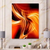 Orange Abstract Warm Fractal Design