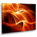Orange 3d Abstract Fractal Waves