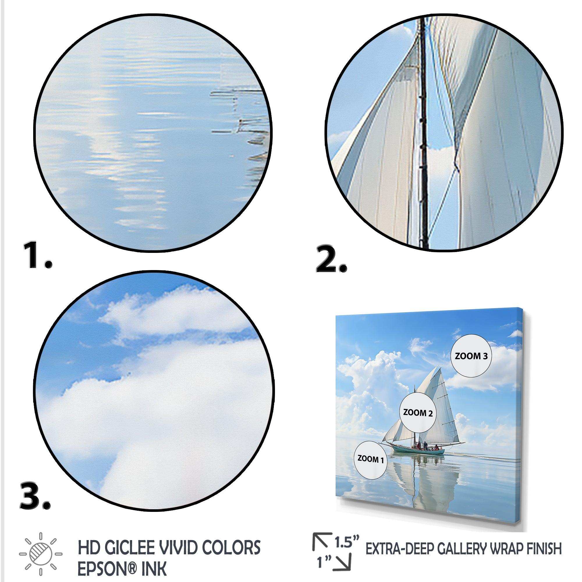 Morning Sail horizon I - Coastal Canvas Wall Art