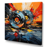 Vintage vinyl music serenade II - Fashion Canvas Wall Art