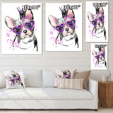 Sweet Funny Dog with Glasses