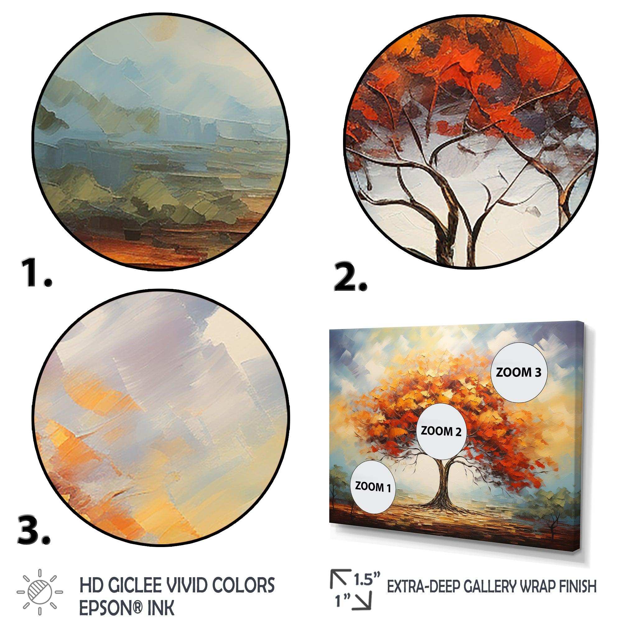 African Tree Spirit of the Wild 1 - Floral Canvas Wall Art