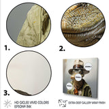 Countryside alligator in suit  I - Crocodile Canvas Wall Art